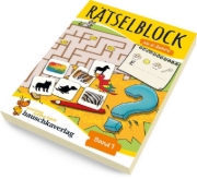 Buchcover und Innenansicht für das Buch: Rätselblock ab 6 Jahre, Band 1, A5-Block