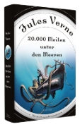 Buchcover und Innenansicht für das Buch: 20.000 Meilen unter den Meeren