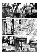 Buchcover und Innenansicht für das Buch: La dernière Maison juste avant la fôret blanc et noir