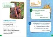 Buchcover und Innenansicht für das Buch: WAS IST WAS Erstes Lesen easy! Band 12. Echt schlaue Tiere