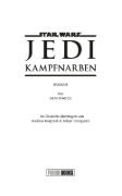 Buchcover und Innenansicht für das Buch: Star Wars: Jedi - Battle Scars