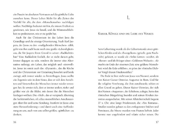 Buchcover und Innenansicht für das Buch: Jesus von Nazaret