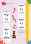 Buchcover und Innenansicht für das Buch: Klett Mein Rätselblock ab 6 Jahren Band 1
