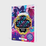 Buchcover und Innenansicht für das Buch: Das inoffizielle K-POP DEMON HUNTERS Activity Buch
