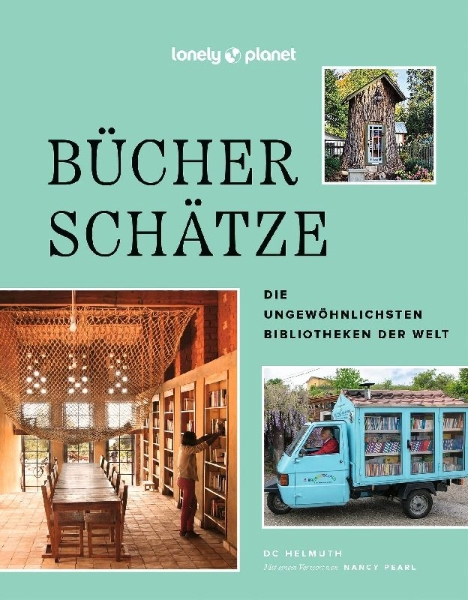 Buchcover und Innenansicht für das Buch: LONELY PLANET Bildband Bücherschätze
