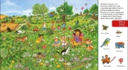 Buchcover und Innenansicht für das Buch: Suche und finde! Sound-Wimmelbuch - In der Natur