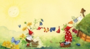 Buchcover und Innenansicht für das Buch: Bei Pippa und Pelle zu Hause