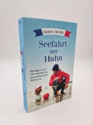 Buchcover und Innenansicht für das Buch: Le Monde selon Guirec et Monique. Un marin, une poule, un incroyable voyage