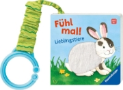Buchcover und Innenansicht für das Buch: Mein erstes Buggybuch: Fühl mal! Lieblingstiere