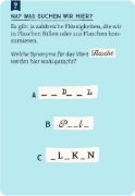 Buchcover und Innenansicht für das Buch: Das große Quiz der Synonyme