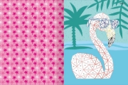 Buchcover und Innenansicht für das Buch: I Love Summer - Mosaik-Stickerheft Sommerzeit