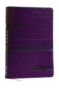 Buchcover und Innenansicht für das Buch: Color Code Study Bible, Revealing God's Truth Color by Color (KJV, Purple Leathersoft, Red Letter, Thumb Indexed)