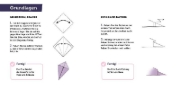 Buchcover und Innenansicht für das Buch: 333 Origami Minis - Happy Paper - Dein dekorativer Wendeblock zum kreativen Falten & Notieren