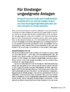 Buchcover und Innenansicht für das Buch: Geldanlage für Anfänger