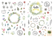 Buchcover und Innenansicht für das Buch: Frühlings-Sticker-Traum