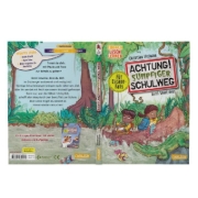 Buchcover und Innenansicht für das Buch: Achtung!: Sumpfiger Schulweg
