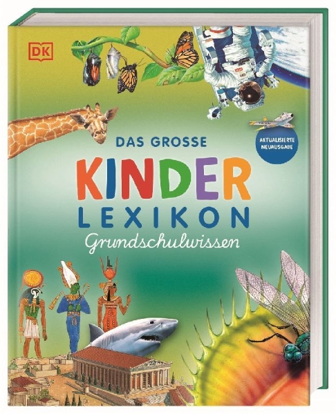 Buchcover und Innenansicht für das Buch: Das große Kinderlexikon Grundschulwissen
