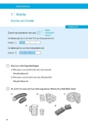 Buchcover und Innenansicht für das Buch: Sicher durch die 6. Klasse - Deutsch, Mathematik, Englisch