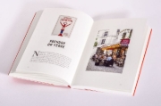 Buchcover und Innenansicht für das Buch: Bon Appétit Paris. Een culinaire Stijlgids vol Verhalen, Tips & Adressen uit Parijs