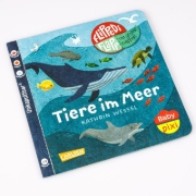 Buchcover und Innenansicht für das Buch: Baby Pixi (unkaputtbar) 142: Flippediflapp: Tiere im Meer