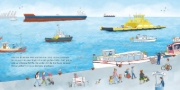 Buchcover und Innenansicht für das Buch: LESEMAUS 75: Große und kleine Schiffe im Hafen