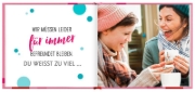 Buchcover und Innenansicht für das Buch: Es gibt gute Freundinnen, es gibt beste Freundinnen und es gibt dich