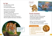 Buchcover und Innenansicht für das Buch: WAS IST WAS Erstes Lesen Band 17. Raubkatzen