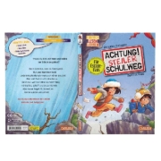 Buchcover und Innenansicht für das Buch: Achtung!: Steiler Schulweg