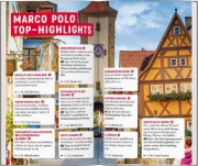 Buchcover und Innenansicht für das Buch: MARCO POLO Reiseführer Franken, Nürnberg, Würzburg, Bamberg