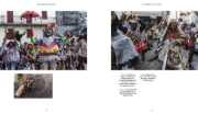 Buchcover und Innenansicht für das Buch: Maskenzauber und Dämonentanz