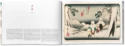 Buchcover und Innenansicht für das Buch: Hiroshige & Eisen. The Sixty-Nine Stations along the Kisokaido