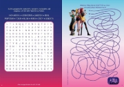 Buchcover und Innenansicht für das Buch: KPop Demon Hunters - Official Activity Book. Puzzles, Mazes, and over 50 Stickers!