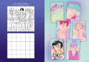 Buchcover und Innenansicht für das Buch: KPop Demon Hunters - Official Activity Book. Puzzles, Mazes, and over 50 Stickers!