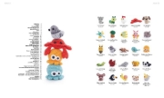 Buchcover und Innenansicht für das Buch: Mini Amigurumi Made Easy