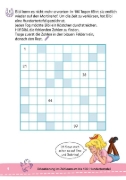 Buchcover und Innenansicht für das Buch: Bibi & Tina: Mein Lernrätsel-Block Mathematik für die 2. Klasse