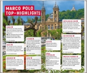 Buchcover und Innenansicht für das Buch: MARCO POLO Reiseführer Nordspanische Küste
