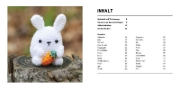 Buchcover und Innenansicht für das Buch: Mini Amigurumi Woodland - 26 tiny crochet creations