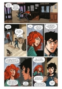 Buchcover und Innenansicht für das Buch: Percy Jackson (Comic) 4: Die Schlacht um das Labyrinth