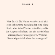 Buchcover und Innenansicht für das Buch: Kräuter-Quiz