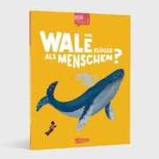 Buchcover und Innenansicht für das Buch: Big Questions Answered: Are whales and dolphins smarter than humans?