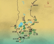 Buchcover und Innenansicht für das Buch: Schweden. 30 Wanderungen, die man einmal im Leben gemacht haben muss