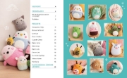 Buchcover und Innenansicht für das Buch: Happy Squishys häkeln - Niedliche Plüschtiere für Squishmallow-Fans