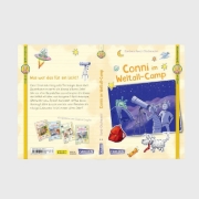 Buchcover und Innenansicht für das Buch: Abenteuerspaß mit Conni 5: Conni im Weltall-Camp