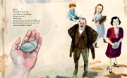 Buchcover und Innenansicht für das Buch: Fågeln i mig flyger vart den vill