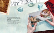Buchcover und Innenansicht für das Buch: Fågeln i mig flyger vart den vill