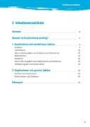 Buchcover und Innenansicht für das Buch: 10-Minuten-Training Mathematik Kopfrechnen 5. Klasse