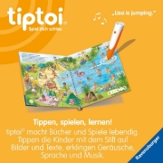 Buchcover und Innenansicht für das Buch: tiptoi® Meine Lern-Spiel-Welt - Englisch