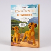 Buchcover und Innenansicht für das Buch: Disney: Der König der Löwen - Die Filmgeschichte mit Comics