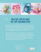 Buchcover und Innenansicht für das Buch: Die bunte Nähschule für Kinder I 19 Nähprojekte, Grundlagen & Übungen
