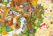 Buchcover und Innenansicht für das Buch: Wimmeln, Rätseln, Stickern: Märchen